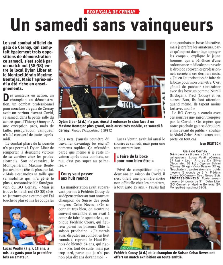 You are currently viewing Gala de boxe pro à Cernay – 2 combats